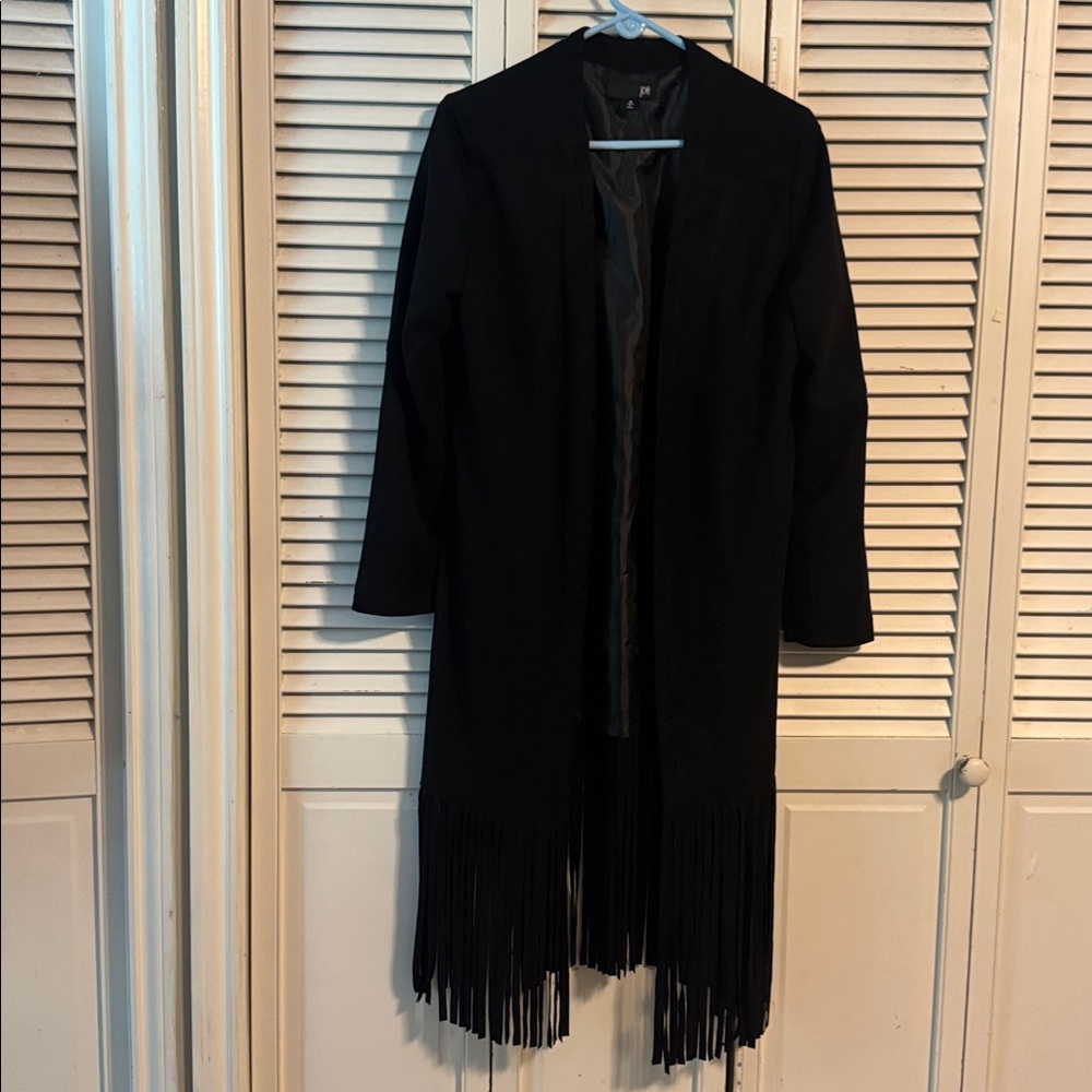 Oh Elegant Black Satin Jacket